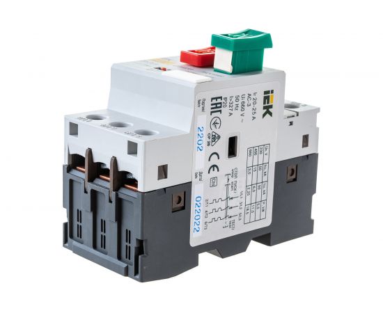 Автоматический выключатель защиты двигателя IEK ПРК 32-25 In25А Ir20-25А Ue 660В ИЭК DMS11-025 – изображение 4