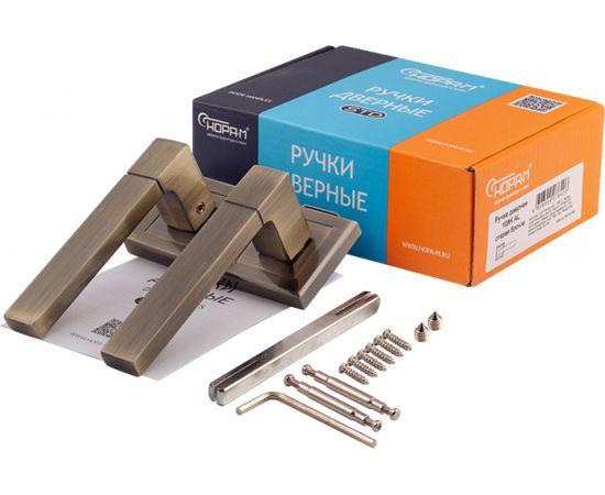 Дверная ручка НОРА-М 109К AL ст.бронза 16135 – изображение 4