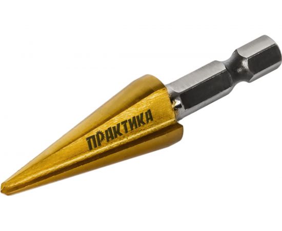 Сверло по металлу конусное 3-14 мм TIN ПРОФИ ПРАКТИКА 798-294 – изображение 5