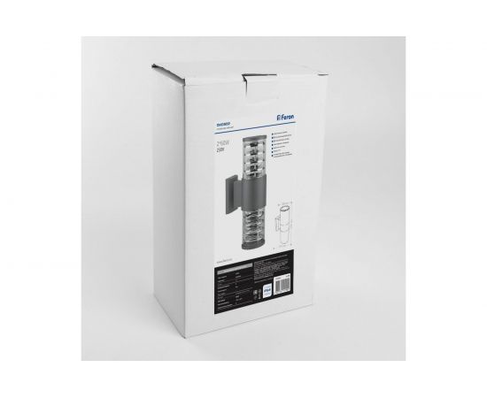 Садово-парковый светильник FERON DH0802 230V 2*E27 серый 06299 – изображение 5