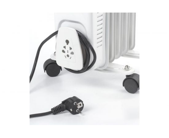 Масляный обогреватель SONNEN DFS-05, 1000 Вт, 5 секций, белый, 453497 – изображение 5