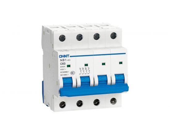 Автоматический выключатель CHINT NB1-63, 4P, 50A, 6кА, характеристика C 179750 