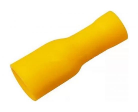 Плоская клемма REXANT, полностью изолированная, гнездо 6.6 мм, 4-6 мм.кв 08-0651 