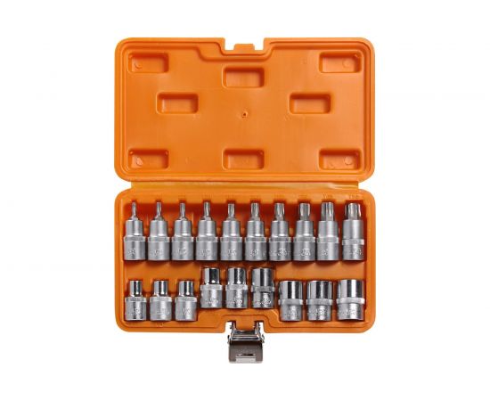 Набор головок 1/2"" DR (TORX E10-E24, TORX T20-T70, L 55 мм, 19 шт.) Airline AT-BS-33 