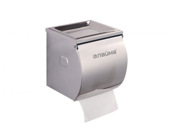 Диспенсер для туалетной бумаги в стандартных рулонах ЛАЙМА нержавеющая сталь, зеркальный 605047 