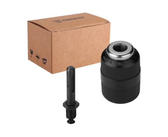 Патрон быстрозажимной усиленный CH03 (1.5-13 мм;1/2""-20 UNF; с адаптером SDS+) DEKO 065-0900 