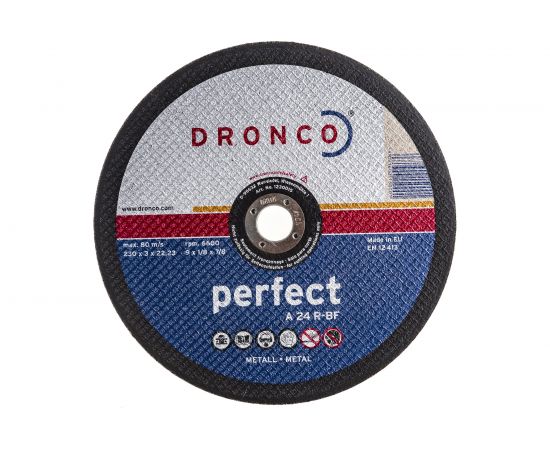 Диск отрезной по металлу Perfect A24R (230x3x22.23 мм) DRONCO 1230015100 