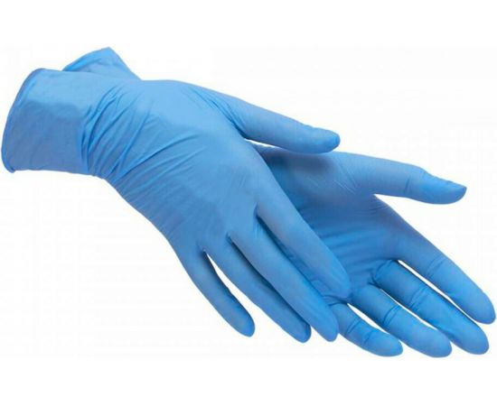 Нитриловые перчатки ЛЕТО, голубые, р. М 28197 