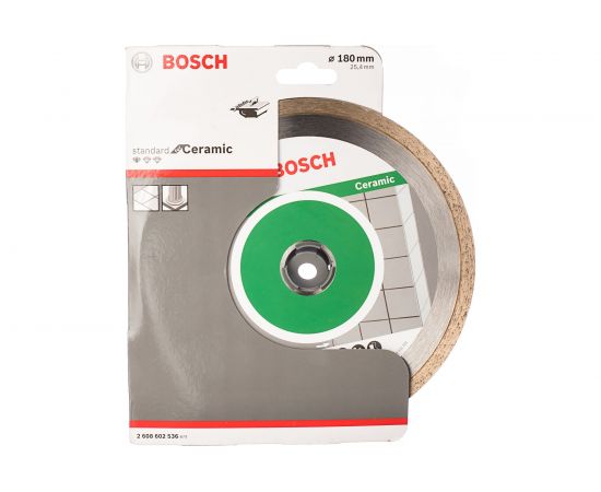 Диск алмазный отрезной STANDARD for Ceramic (180х25.4 мм) для настольных пил Bosch 2608602536 