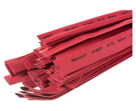 Термоусадка REXANT 15.0/7.5 мм, 1м, красная 21-5004 