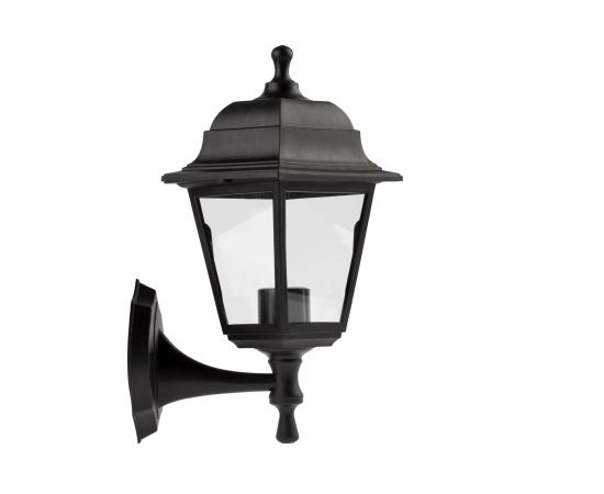 Настенный садово-парковый светильник ЭРА НБУ 0460001 Леда черный, четырехгранный Б0048111 