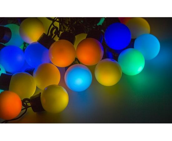 Гирлянда Neon-Night Мультишарики d=25мм, 5м, темно-зеленый ПВХ, 25LED RGB 303-559 