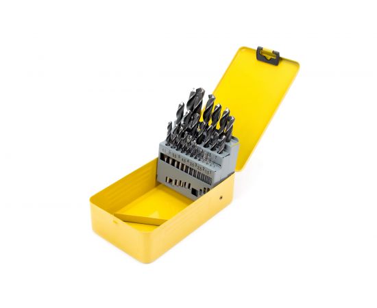 Набор сверл по металлу HOR (25 шт; 1-13 мм; ц/х; Р6М5) Hortz 238141 