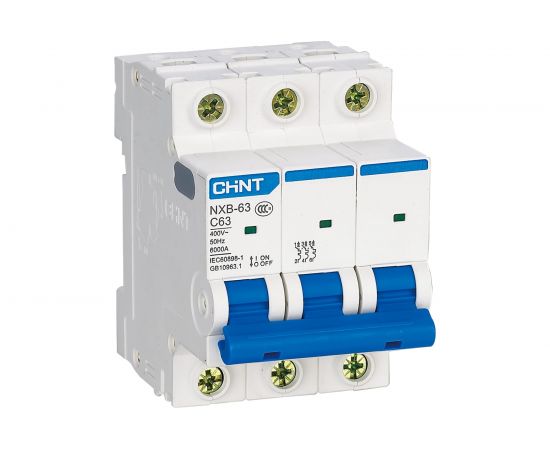 Автоматический выключатель CHINT NXB-63S 3P 50А 4.5kA характеристика C R 296832 