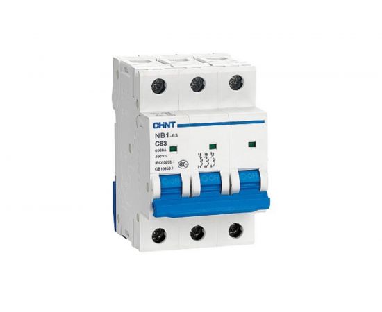 Автоматический выключатель CHINT NB1-63, 3P, 16A, 6кА, характеристика C 179700 