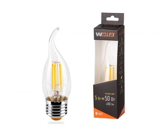Лампа WOLTA LED FILAMENT 25YCDFT5E27 