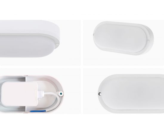 Светодиодный герметичный светильник Apeyron 18Вт, 1440Лм, 4000К, IP65, овал, матовый белый 28-11 – изображение 12