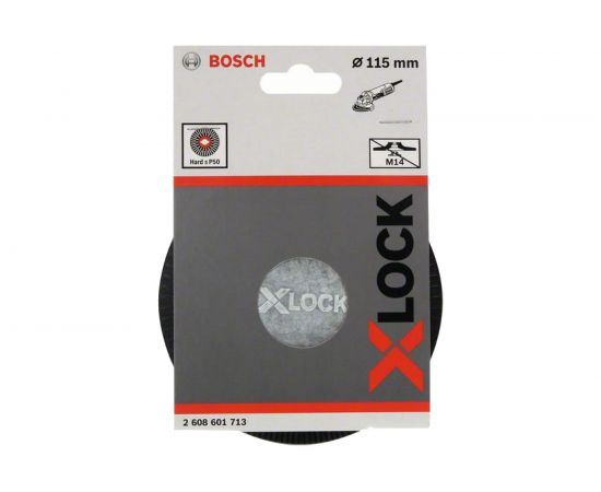 Тарелка опорная жесткая X-LOCK с зажимом (115 мм) Bosch 2608601713 – изображение 2