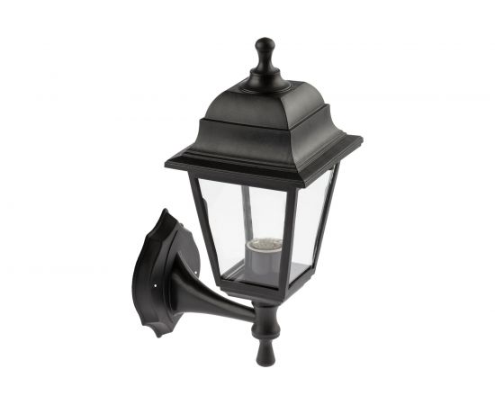 Настенный садово-парковый светильник ЭРА НБУ 0460001 Леда черный, четырехгранный Б0048111 – изображение 2