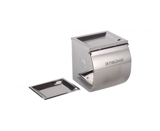 Диспенсер для туалетной бумаги в стандартных рулонах ЛАЙМА нержавеющая сталь, зеркальный 605047 – изображение 2