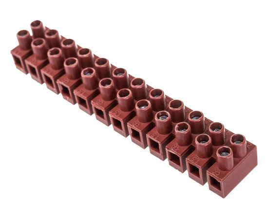 Клемник DKC, фибергласс, 12р, 150°С, 450V, 24A, 2,5мм.кв. 43212FV – изображение 2