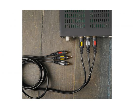 Кабель REXANT 3RCA - 3RCA 1.5 м, Gold 06-3050 – изображение 2