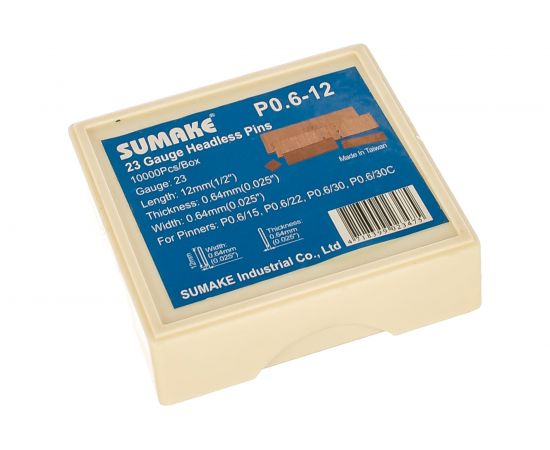 Шпильки Р0,6-12 10000 шт. для шпилькозабивного пистолета Р0,6/15-30 SUMAKE 30414 – изображение 2