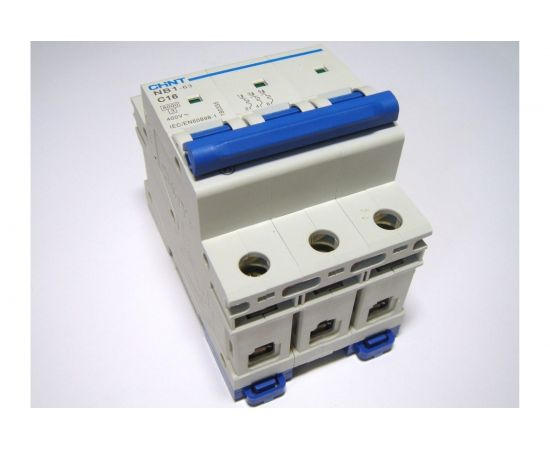 Автоматический выключатель CHINT NB1-63, 3P, 40A, 6кА, характеристика C 179707 – изображение 2