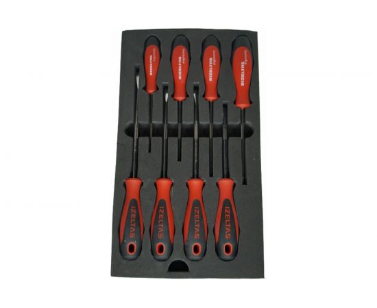 Набор отверток IZELTAS ERGONOMIK с прямым шлицем, 8 предметов 4350008108 – изображение 2