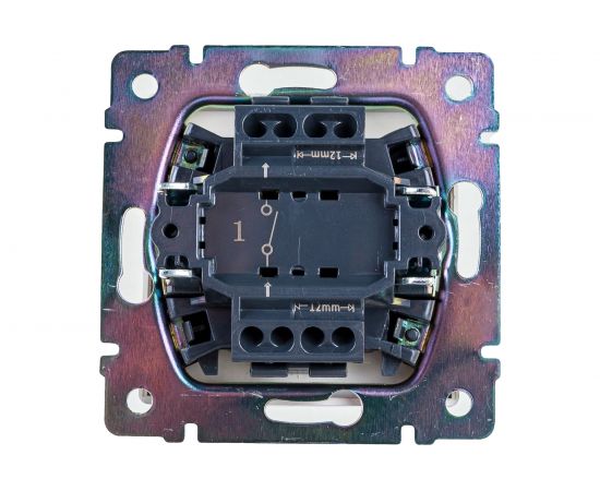 Выключатель WERKEL W1110006 одноклавишный серебряный a051498 – изображение 2