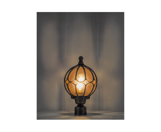 Садово-парковый светильник, круглый на столб 60W 230V E27, черное золото Feron PL3703 11359 – изображение 2