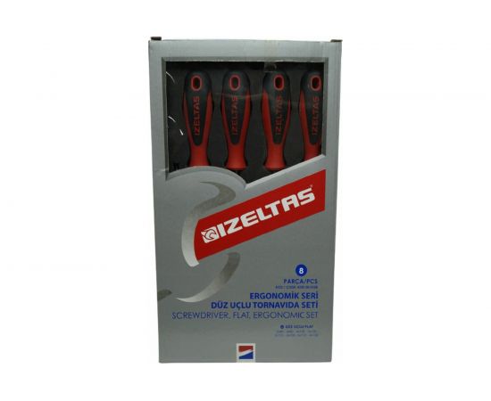 Набор отверток IZELTAS ERGONOMIK с прямым шлицем, 8 предметов 4350008108 – изображение 3