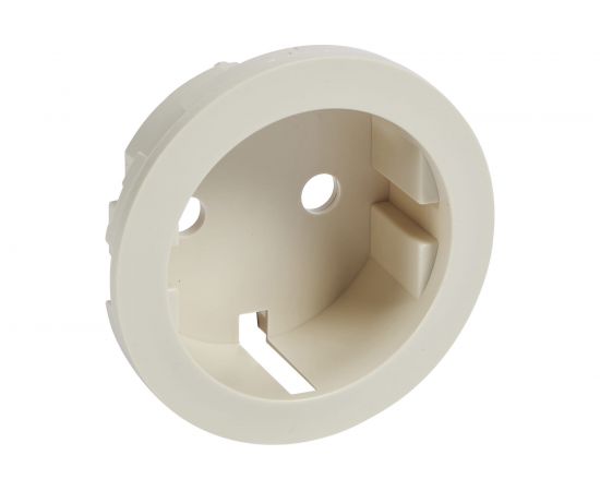 Накладка розетки с заземлением, бежевая Legrand Celiane 66227 – изображение 3