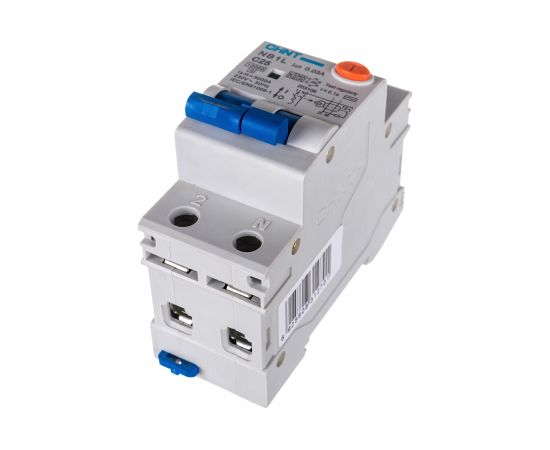 Дифференциальный автоматический выключатель CHINT, NB1L, 1P+N, C25, 30mA, тип AC, 10kA, 36mm 203109 – изображение 4