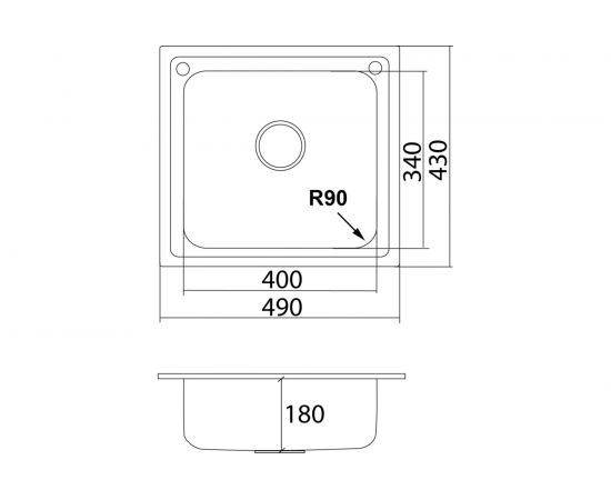 Врезная кухонная мойка Oulin OL-203 – изображение 4