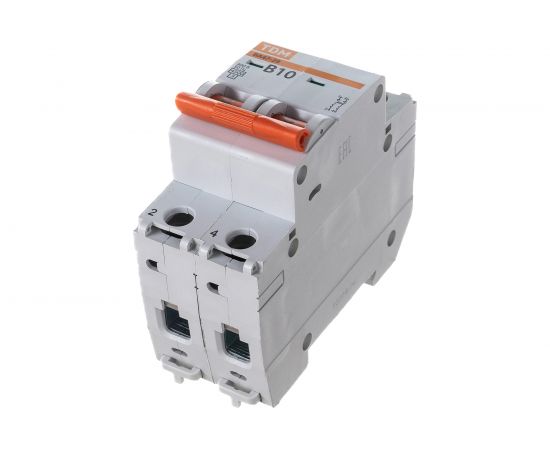 Автоматический выключатель ВА47-29 (2Р; 10 А; 4.5 кА; В) TDM SQ0206-0024 – изображение 4