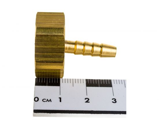 Наконечник латунный с подвижной гайкой внутренняя резьба 1/2 х елочка 6 мм + хомут Профитт 4823396 – изображение 5