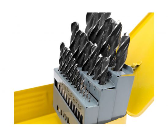 Набор сверл по металлу HOR (25 шт; 1-13 мм; ц/х; Р6М5) Hortz 238141 – изображение 5