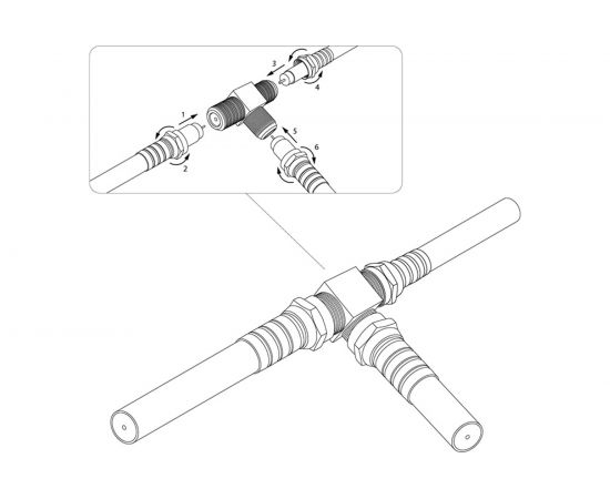 Антенный разветвитель соединитель REXANT на три F- раъема 06-0022-A – изображение 5