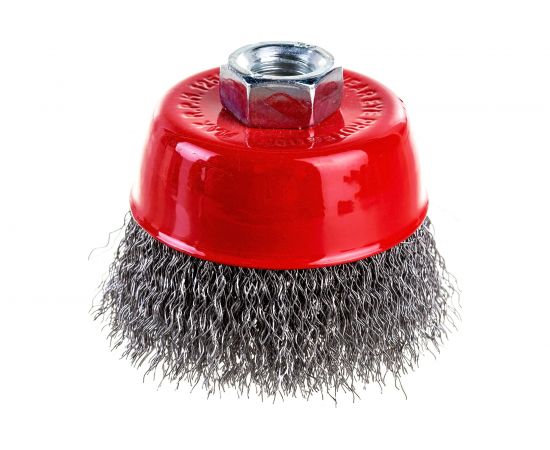 Щетка чашечная 85 мм, М14, витая проволока для УШМ INTERTOOL BT-1085 