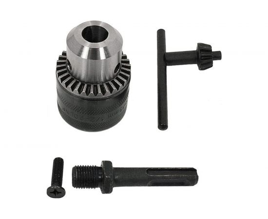 Патрон сверлильный с ключом 1.5-13 мм, 1/2""-20 UNF с переходником SDS+ ЗВП tgs TORGWIN S34186 