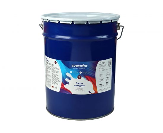 Эмаль Светофор ЛЮКС ПФ-115 ГОСТ ярко-красная, 25 кг ТД000001509 