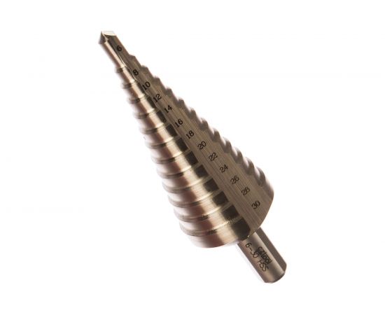 Ступенчатое сверло №2 (6,8,10,12,14,16,18,20,22,24,26,28,30) Bucovice Tools 641020 