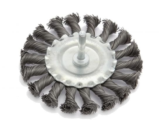 Щетка крученая плоская 100 мм для дрели Дело Техники 272100 