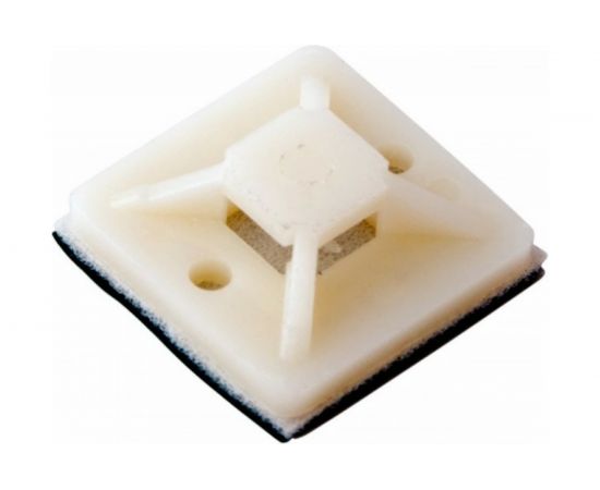 Самоклеящаяся площадка REXANT 25x25 мм, белая, 10 шт. 07-2025-1 