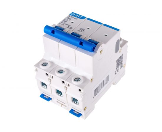 Автоматический выключатель CHINT NXB-63, 3P, 40A, 6кА, характеристика C 814174 