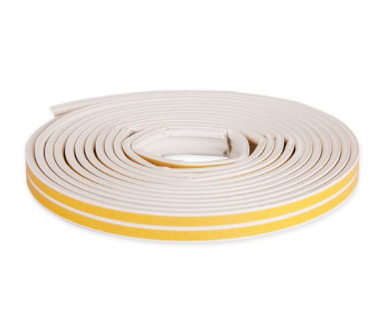 Самоклеящийся уплотнитель для окон и дверей KRASS Р10 белый Лк-00002361 