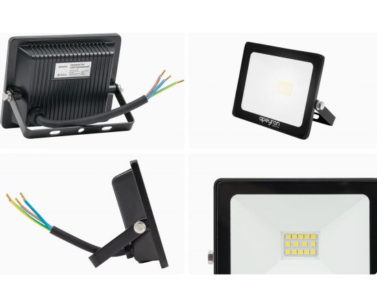 Прожектор Apeyron Led,, smd, 20Вт, IP65, 1600Лм, 6500К, 111х91х25мм, черный / 05-38 – изображение 12