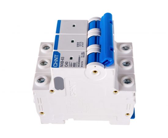Автоматический выключатель CHINT NXB-63, 3P, 40A, 6кА, характеристика C 814174 – изображение 2