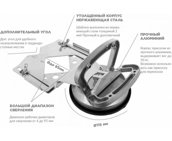Шаблон для сверления KRISTAL 33388 – изображение 2